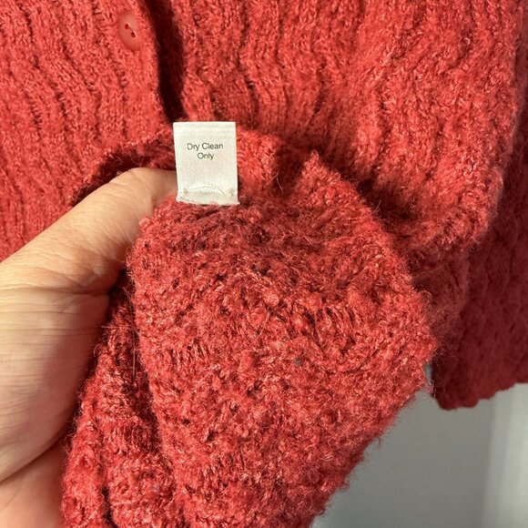 Peruvian Connection Button Cardigan Sweater Sz M Alpaca Silk Cottage Grandmacore - Picture 12 of 12